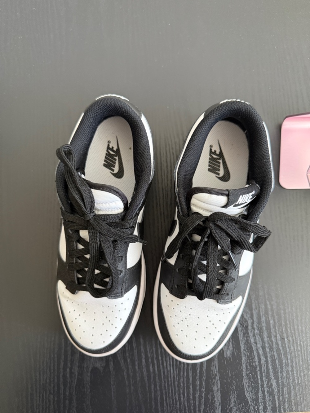 Nike Dunks Low-Top Sneakers in Black and White - Picture 2 of 4